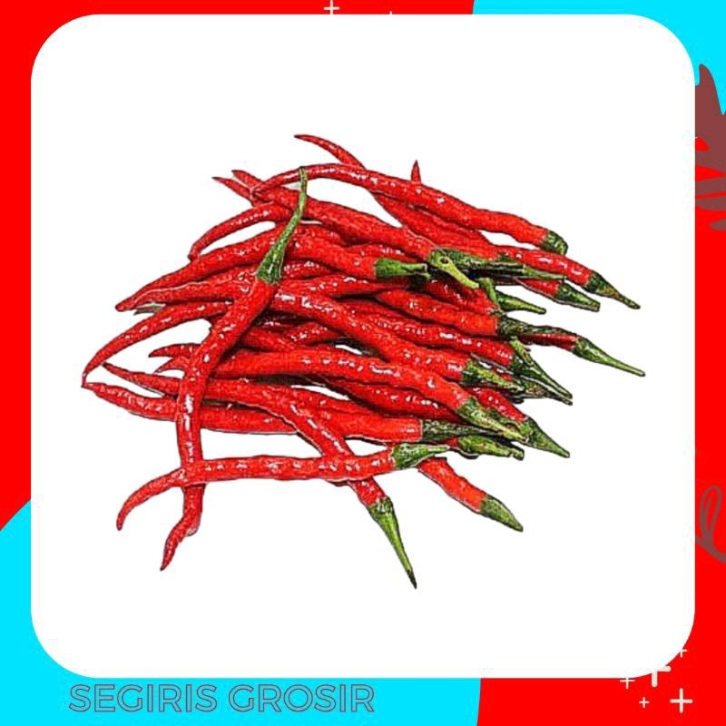 

Cabai cabe Merah keriting Segar 100 Gr