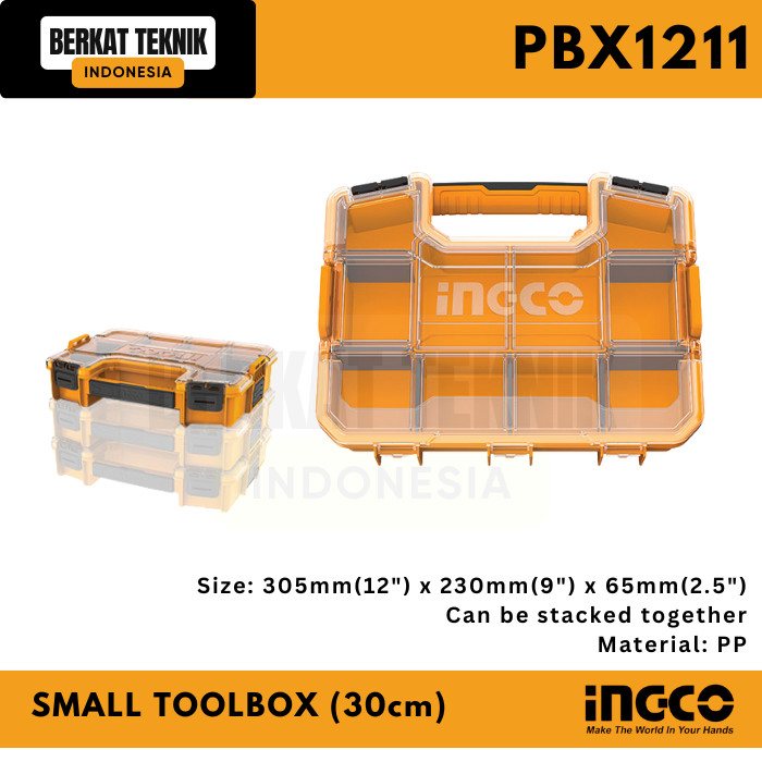 Small Tool Box (30cm) - Kotak Alat Perkakas Kecil Mur Baut - INGCO PBX1211