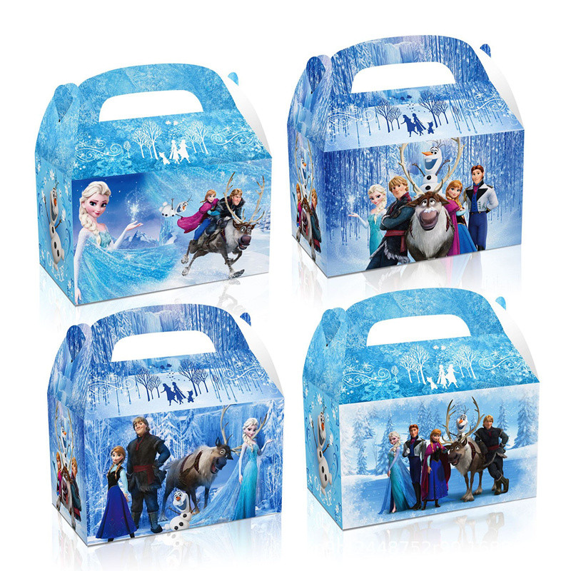 

Disney Frozen Candy Box Party Suppliers Gift Box For Kids Girl Birthday Party Decoration Baby Shower Elsa Olaf Party Favors
