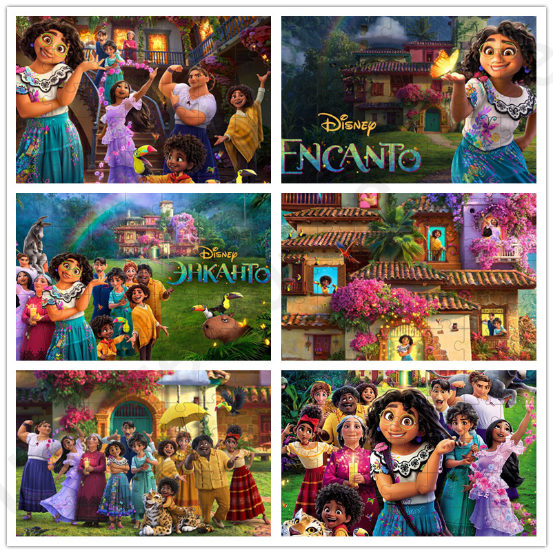 Disney Anime Encanto Jigsaw Puzzle Assembling Picture Decompression Puzzles Toy for Adult Children K
