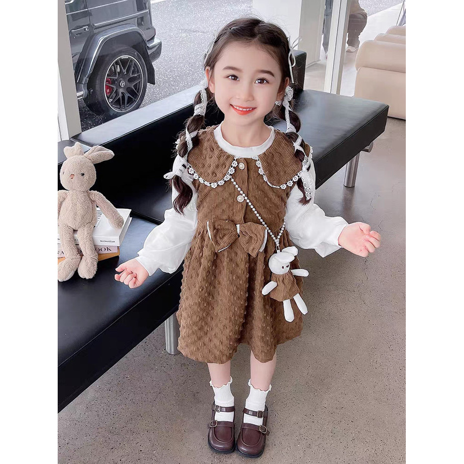 ✨Virtual.C✨ -TERBARU [FREE ACC] 1-4 Tahun | Dress Kazuha  -  Dres Korean Style Drees Casual Dress An