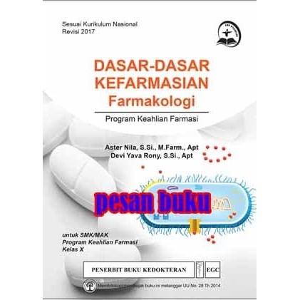 Buku Dasar-Dasar Kefarmasian Farmakologi SMK - Aster Nila