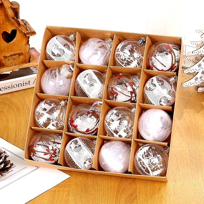 

Bola Natal Bening isi Cherry Box 16 Dekorasi Natal Kado Christmas Gift - BB 5254 isi 24