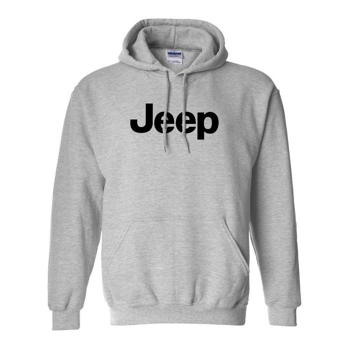 Jaket Jumbo Polos JEEP Zipper S, M, L, XL, XXL, 3XL, 4XL, 5XL Pria Wanita Hoodie Big Size