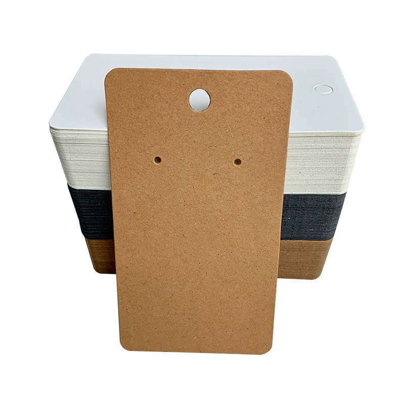 

100 pcs/pack Earring Display Cards,Kraft Paper Cards,Personalized Custom Card,Jewelry Display Hang Tag Card