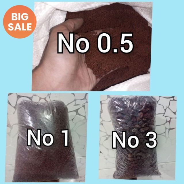 pasir malang merah 1kg / pasir malang merah No 0.5 , No 1 Dan No 2 / pasir malang merah / pasir mala