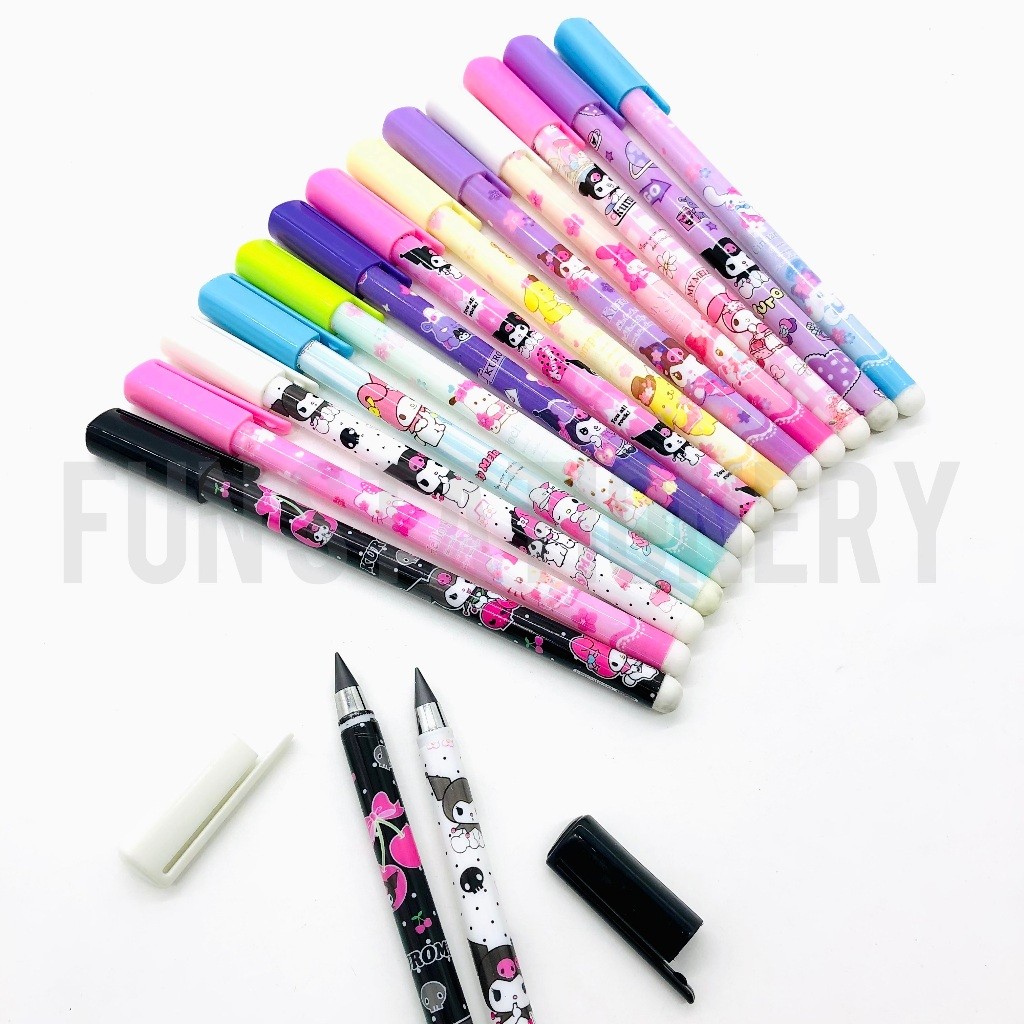 

(12 PCS) PENSIL ETERNAL A701 SANRIO MIX / PENSIL ABADI MAGIC KUROMI MELODY