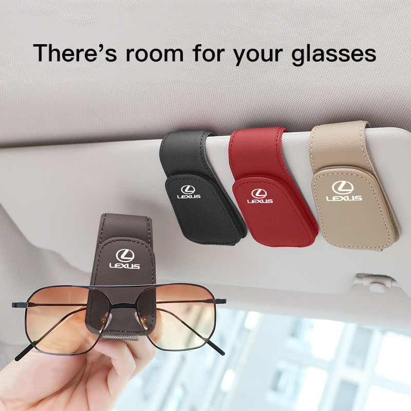 

For Lexus RX330 IS250 Ct200h ES300h RX350 IS300h NX300h RX400h ES350 GS300 UX Auto Glasses Ticket Card Storage Clip Accessories