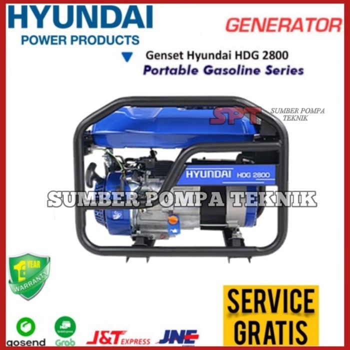 ENGINE GENSET HYUNDAI HDI 2800 GENERATOR LISTRIK MESIN GENSET 2000WATT