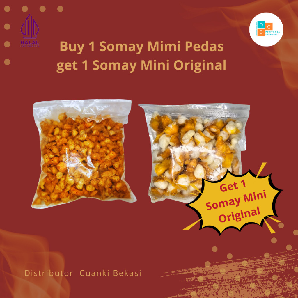 

Buy 1 Somay Mini Pedas 500gr Get 1 Somay Mini Original 500gr Gurilem Batagor Mini Toping Seblak Baso Aci Bakso Cuanki Mie Instan Baso Malang