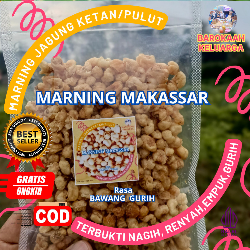 

MARNING KETAN SULTAN SUPER EMPUK RENYAH JAGUNG KETAN/jagung putih khas makassar Super duper Premium CoCcok buat camilan di perjalanan dan pantas buat Hidangan Tamu harga PALING SPESIAL