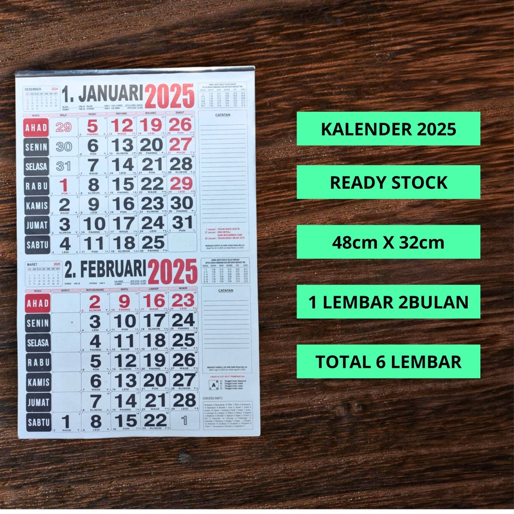 

KALENDER KERJA KECIL TAHUN 2025
