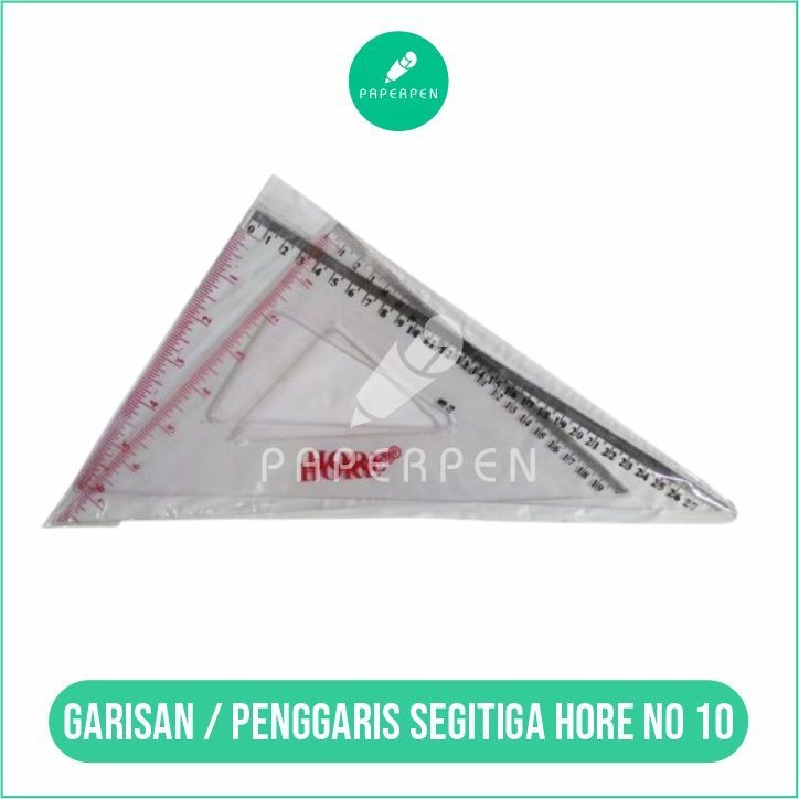 

[CCATK] Garisan / Penggaris Segitiga Hore No 10