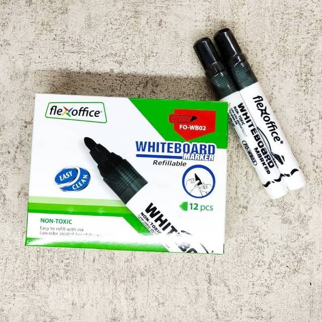 

(PRO_ATK) Spidol Murah Flexoffice White Board Hitam