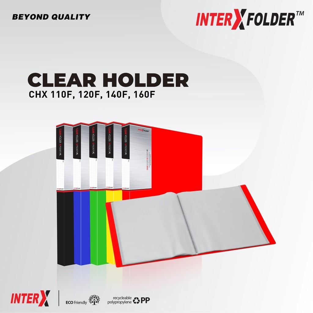 

Clear holder interx isi 20 pocket chx 120f