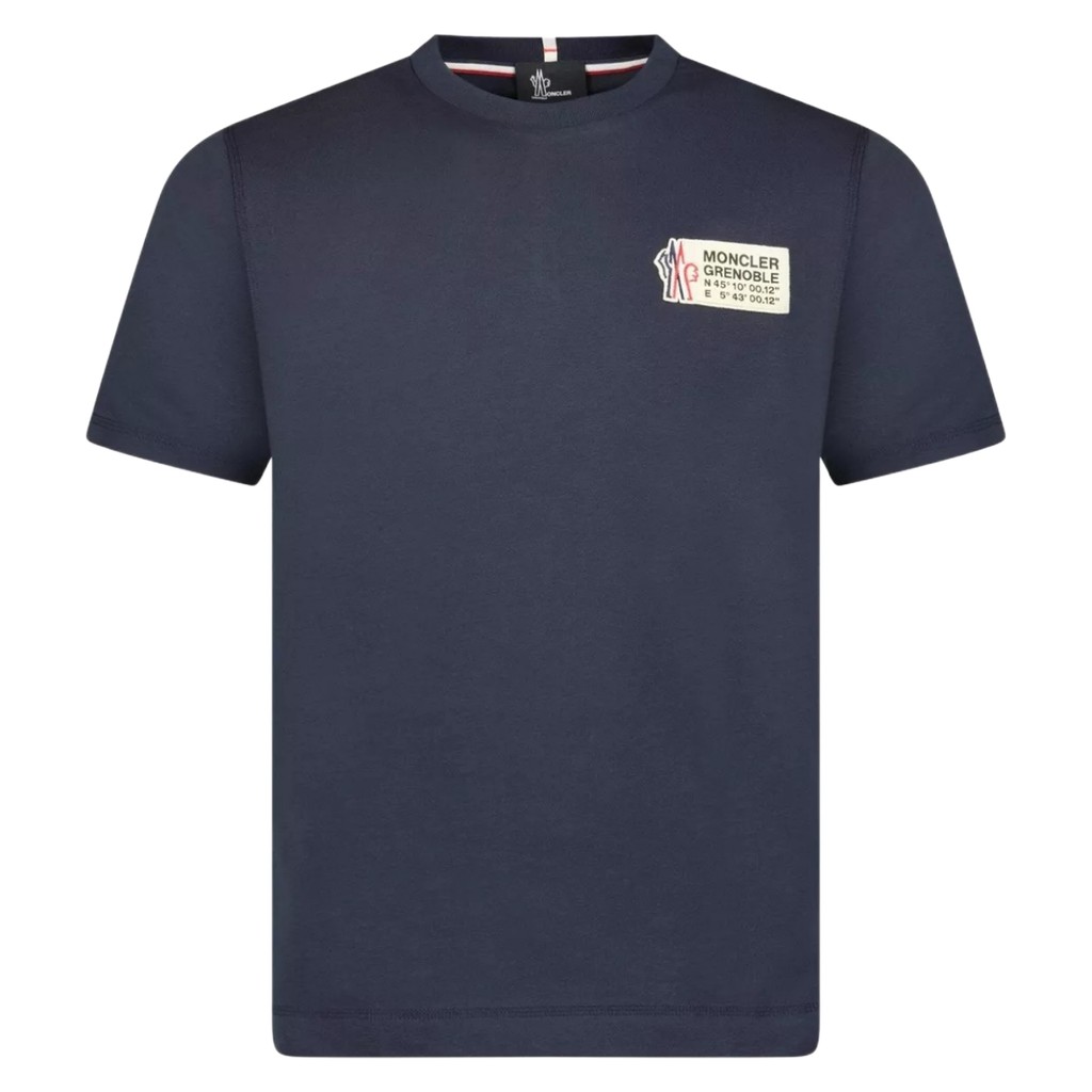 Moncler Grenoble Logo Patch Dark Blue / Kaos Branded Original