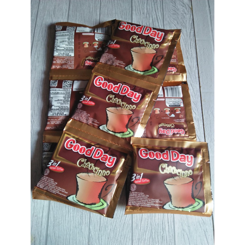 

KOPI GOOD DAY CHOCOCINNO 1 RENCENG 10 SACHET 20gr 20 gr - Coklat Saset Chococino Gooday Instan