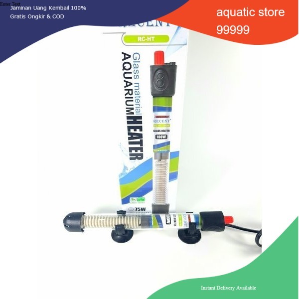 heater kaca heater aquarium RECENT RC HT 25 WATT 50 WATT 75 WATT 100 WATT 150 WATT 200 WATT 300 WATT