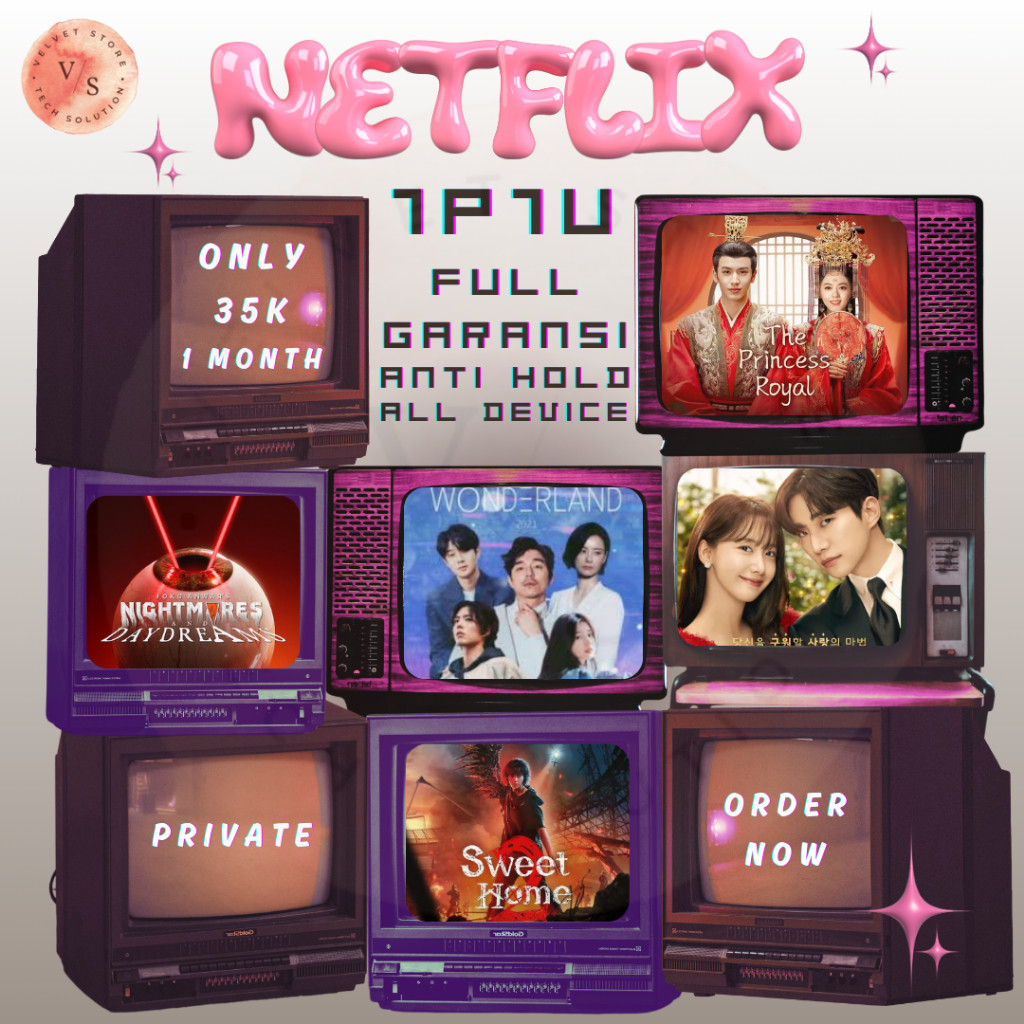 NETFLIX 24 jam - 1p 1u  PRIVATE FULL GARANSI 30 HARI
