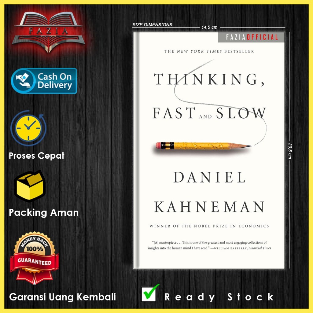Thinking, Fast and Slow by Daniel Kahneman (English/Indonesia)
