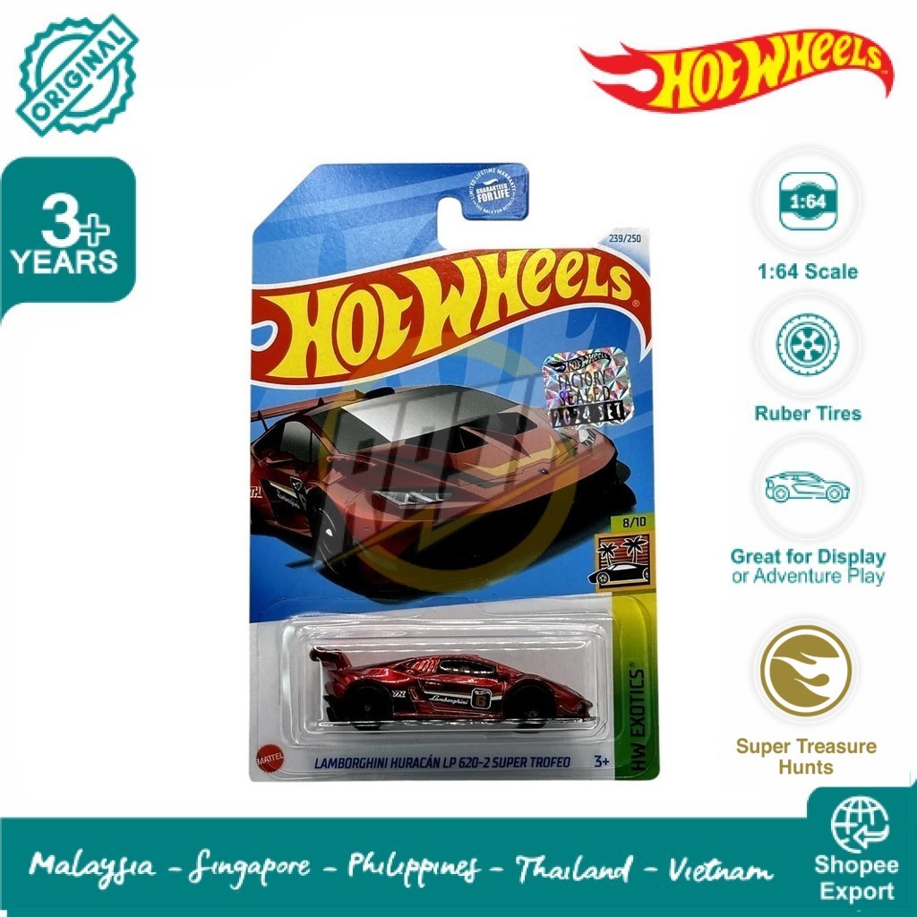Hot Wheels Super Treasure Hunt Lamborghini Huracan LP 620-2 Super Trofeo THS - Factory Sealed 2024