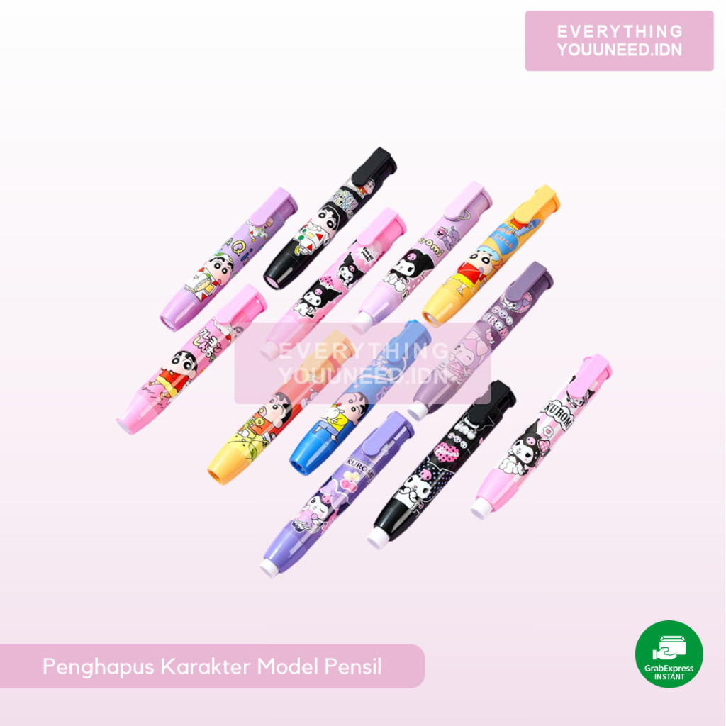 

Penghapus Karakter Model Pensil