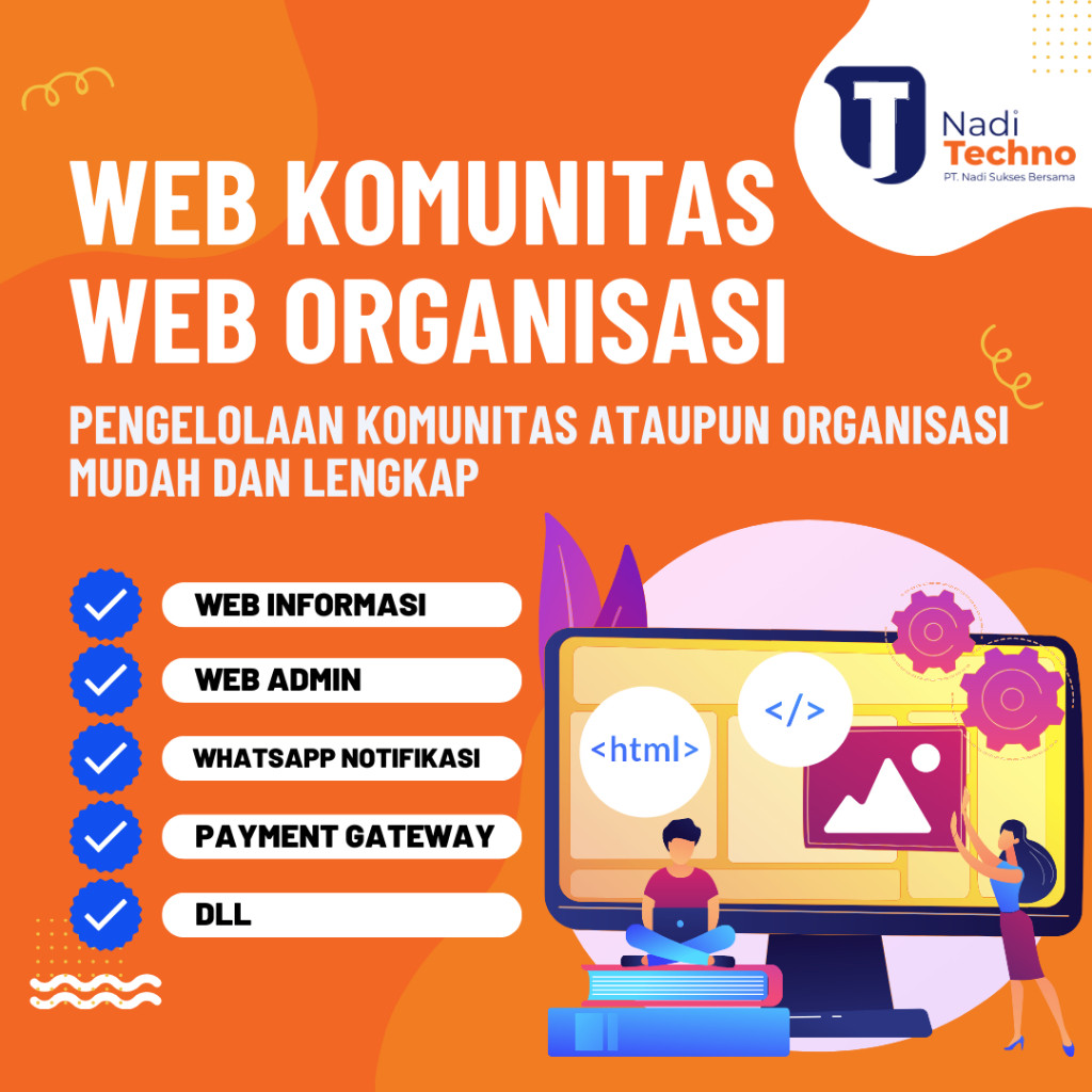 Website Komunitas Website Organisasi - Web Event - Ecommerce - WhatsApp Gateway - Payment Gateway