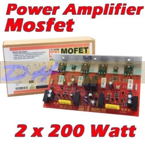 Kit Power Amplifier MOFET / MOSFET 2X200Watt ( 400W ) TR Toshiba