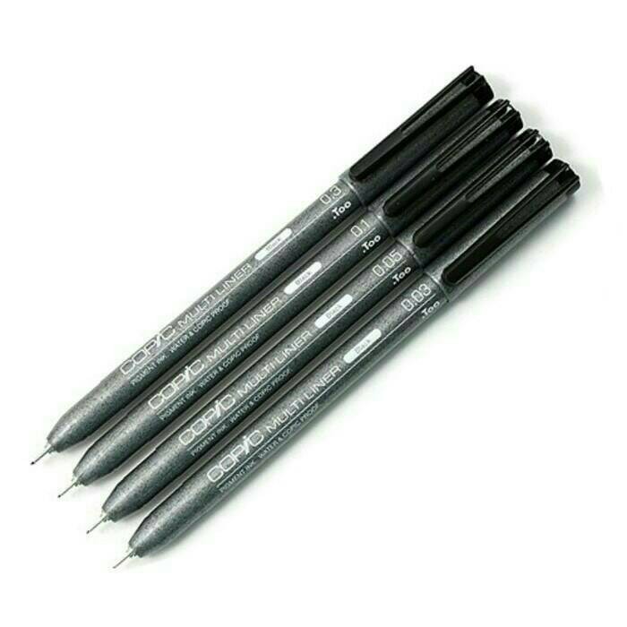 

best -COPIC multiliner Fine Nib Inking Pen Set A-Black