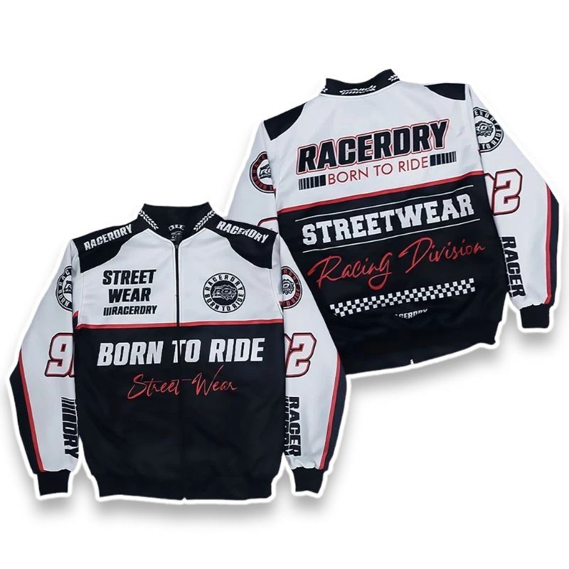 JAKET MOTOR NASCAR PRIA PREMIUM - NASCAR RACING - JACKET RACING - NASCAR JACKET VINTAGE - VARSITY JA