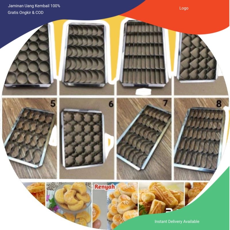 cetakan kue kering kastenggel / cetakan kue putri salju / cetakan kue kering lebaran