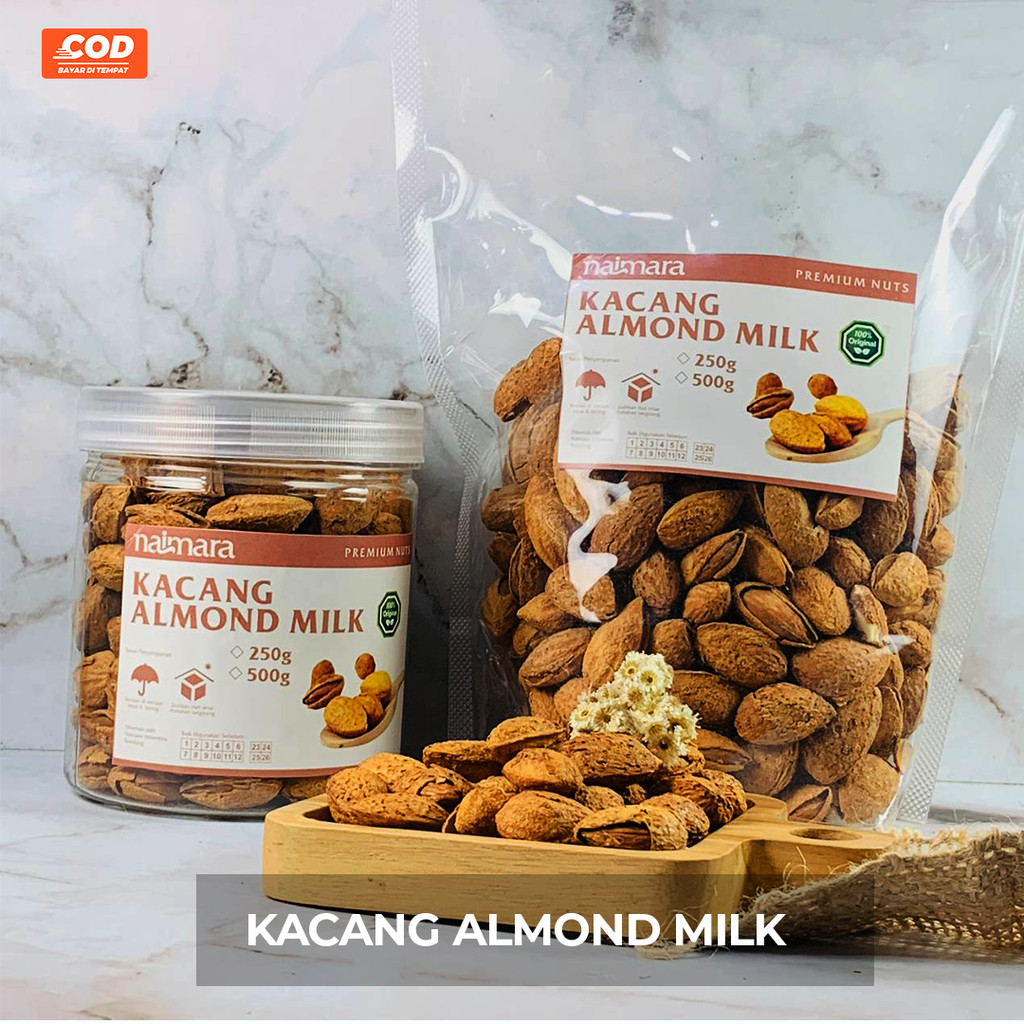 

ALMOND MILK 250GR / ALMOND SUSU 500GR / KACANG ALMOND MILK ROASTED