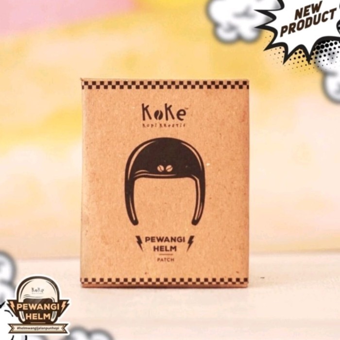KOKE pewangi helm aroma kopi model patch