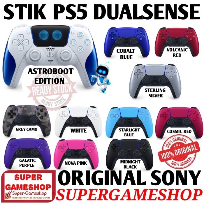 Stik PS5 Dualsense Astrobot Edition Stik PS5 Wireless Controller Original - Cosmic Red