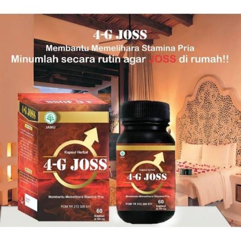 4G Joss Original Obat Stamina Pria Kapsul Herbal Asli Mantap Ampuh