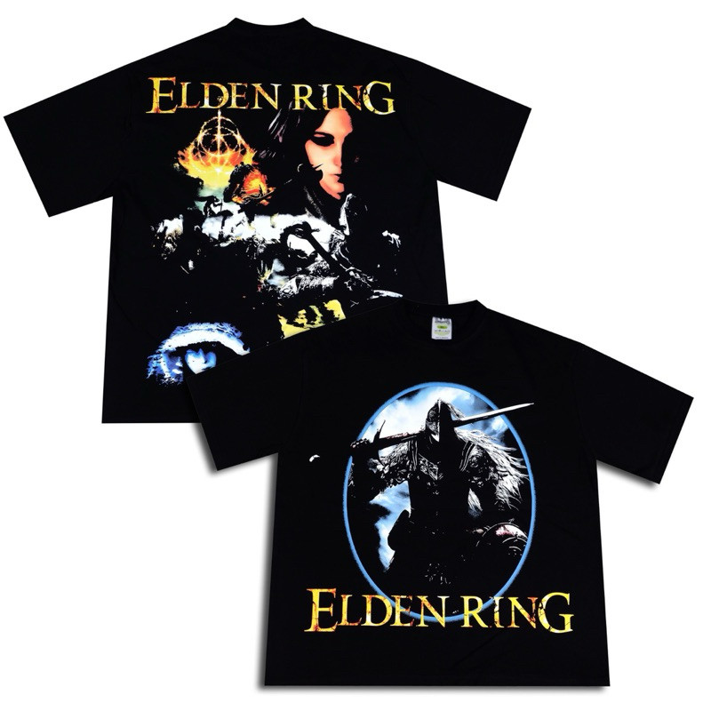 T-shirt Elden Ring - Oversized black solid