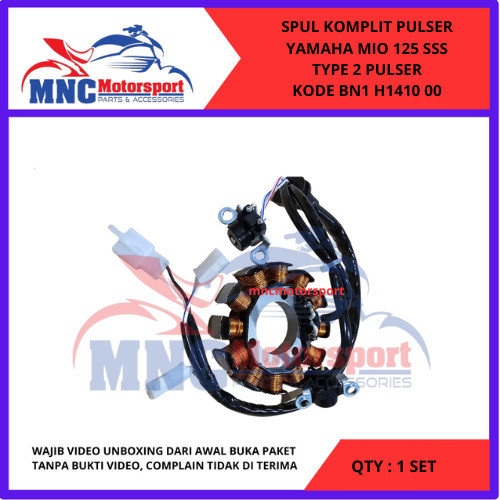 SPUL KOMPLIT PULSER YAMAHA MIO 125 SSS TYPE 2 PULSER KODE BN1 H1410 00