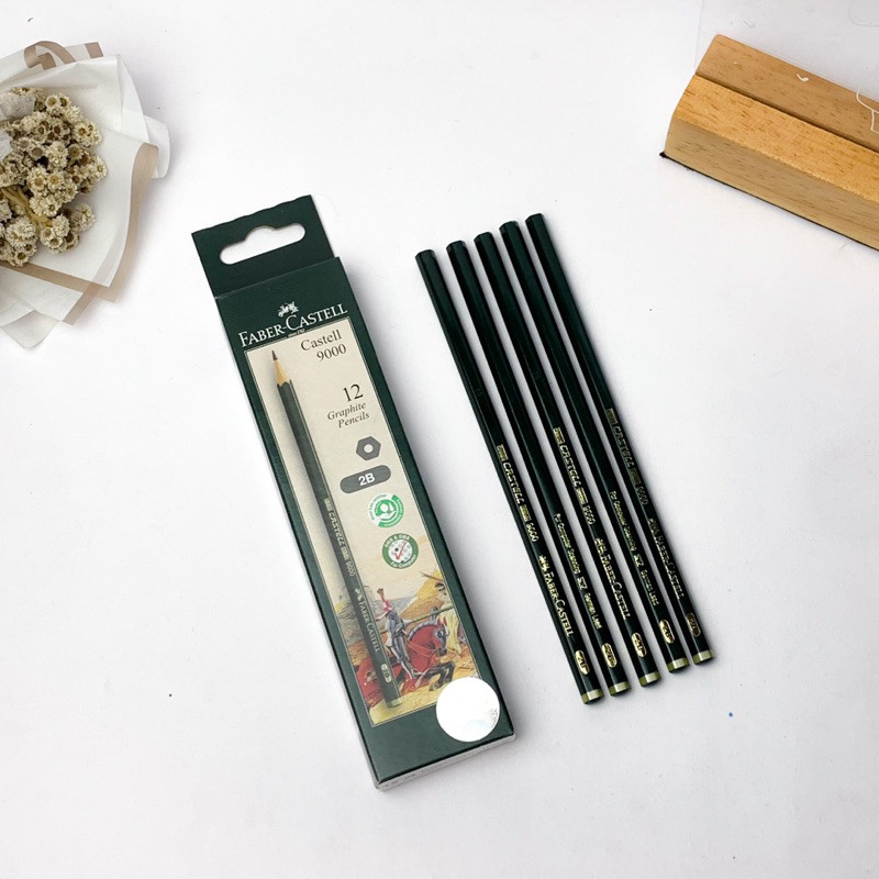 

Pensil Faber Castell 9000 2B ( 1 PCS ) - Pensil 2B Faber-Castell Pensil Ujian / Pencil For Computer