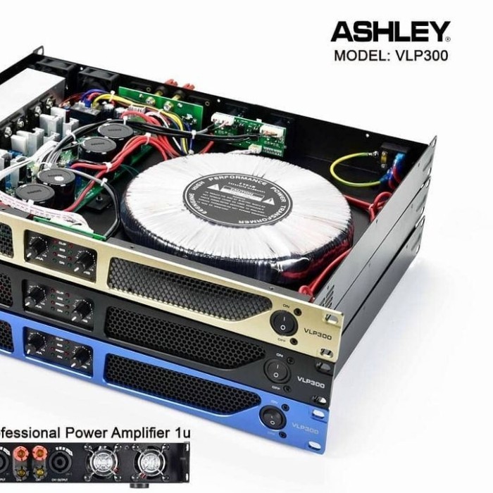 POWER ASHLEY VLP300 ORIGINAL VLP 300 AMPLIFIER 2 CHANNEL 2 X300 WATT
