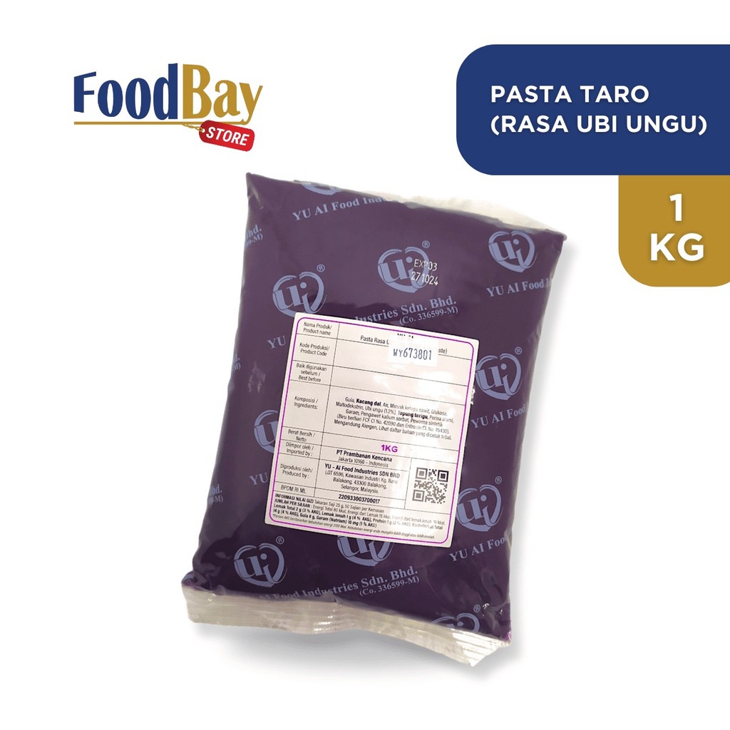

Yu-Ai - Yam Mung Bean Paste (Taro/Ubi Ungu) 1 Kg