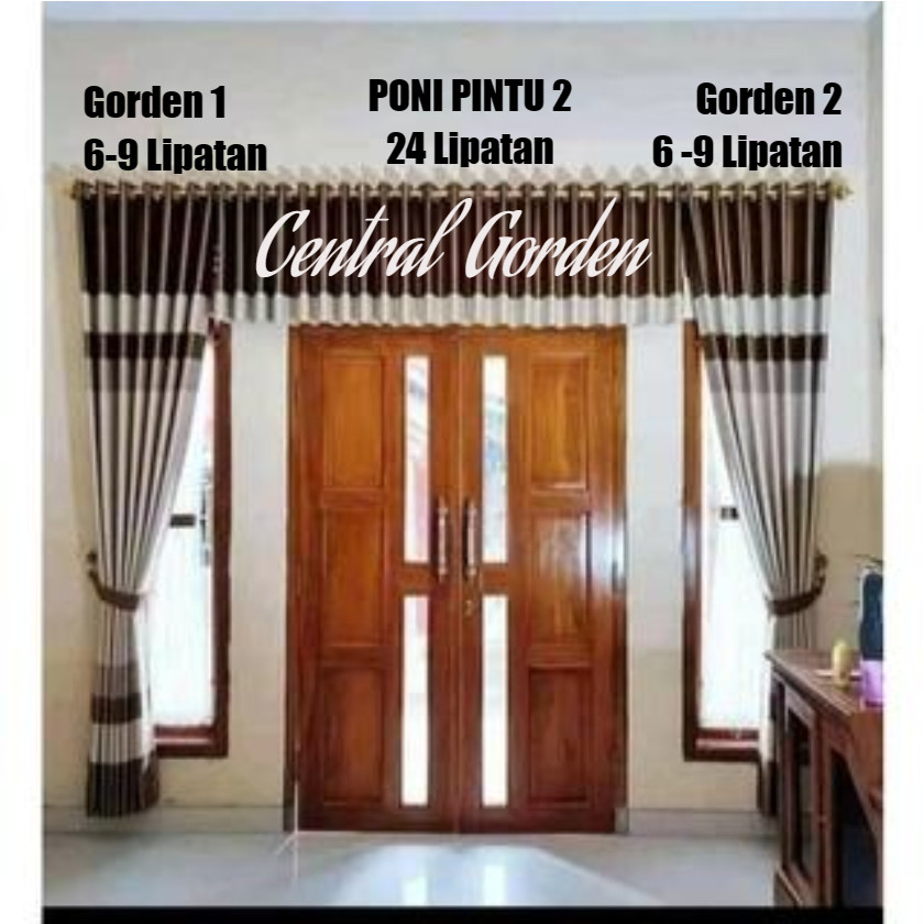 TANJUNGMERUSHOP Khusus Gorden Pintu Utama + Jendela 1 Set Lengkap