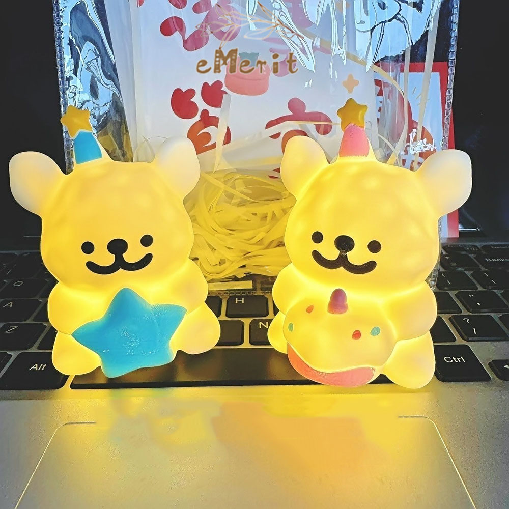 Lampu Tidur LED / Lampu Tidur Bayi Lucu Hiasan Ruangan Karakter Anjing Lucu Mainan Anak