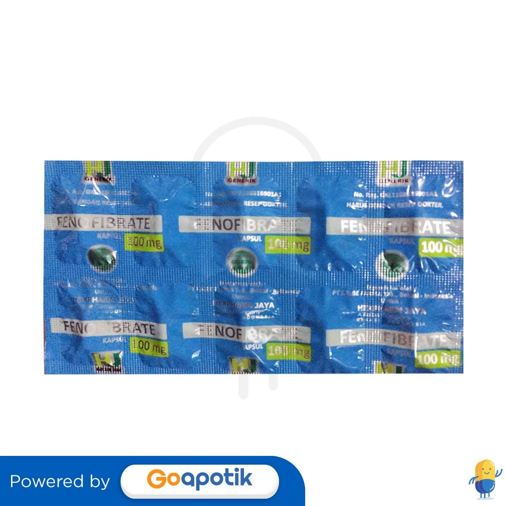 Fenofibrate Hexpharm 100 Mg Strip 10 Kapsul