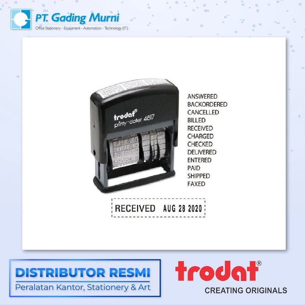 

Trodat Stempel Angka Printy Dater 4817