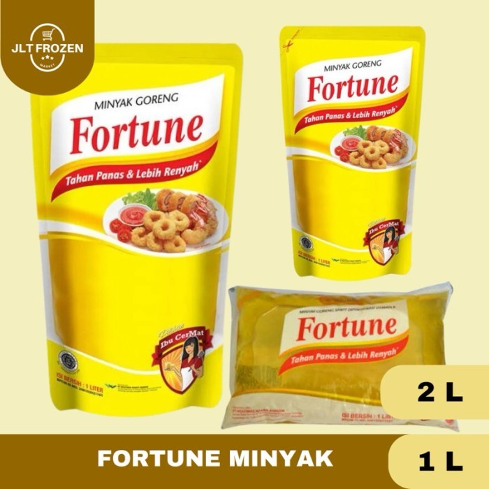 

Fortune Minyak Goreng 1 Liter / 2 Liter / Kemasan Bantal / Pouch - 1 L bantal