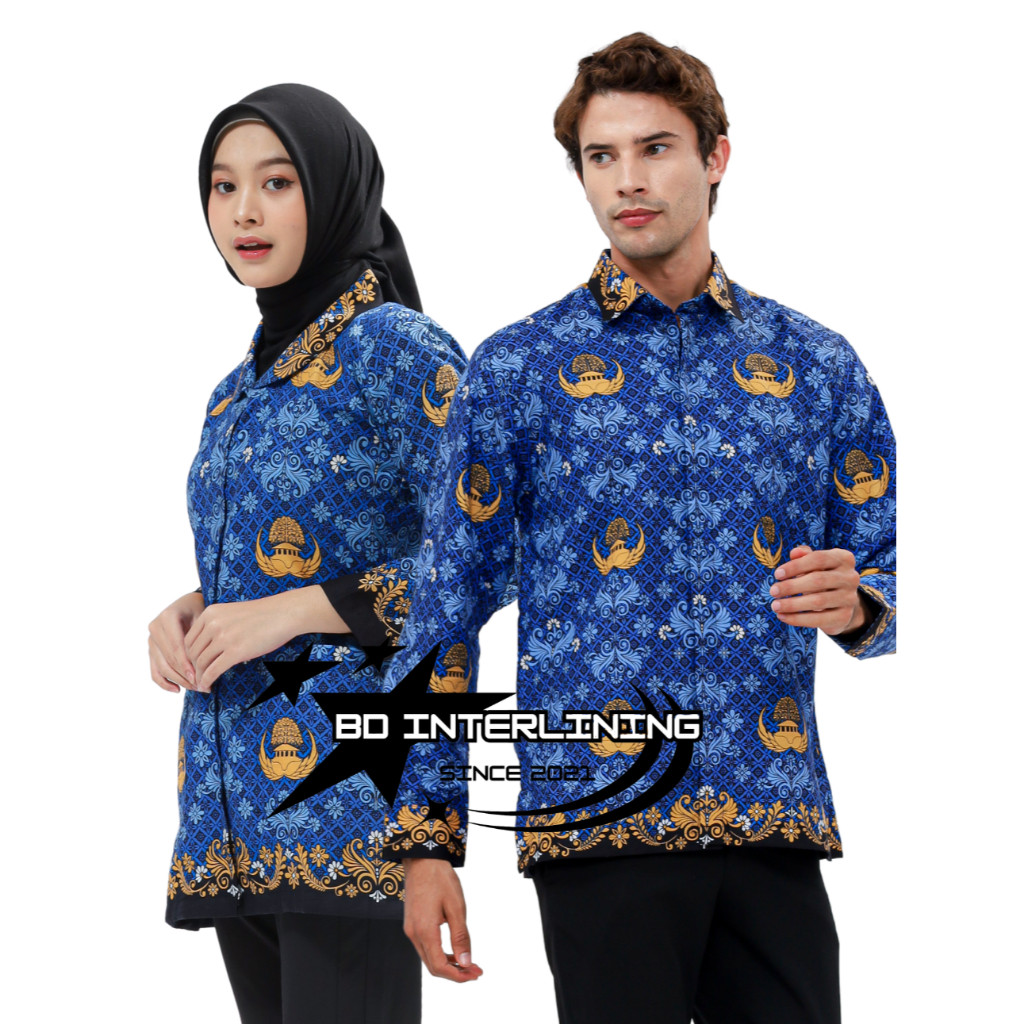 PREMIUM / Kemeja Wanita Pria Baju Batik Korpri Terbaru 2023