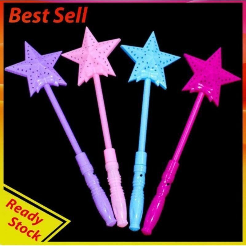 ARKAMANISHOP celoviashop 35 cm FLASH STICK STIK FLASHSTICK BINTANG LOVE LAMPU PERI LED TONGKAT LAMPU