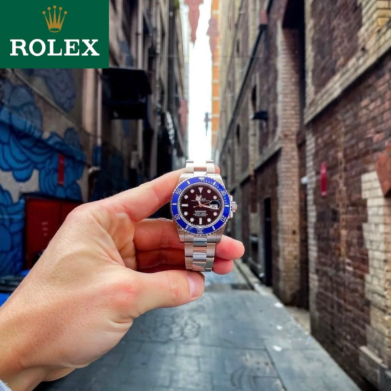 Rolex[Rolex 100% Asli] Jam Tangan Rolex Submariner Jam Tangan Pria Bercahaya Tahan Air M126619lb-000