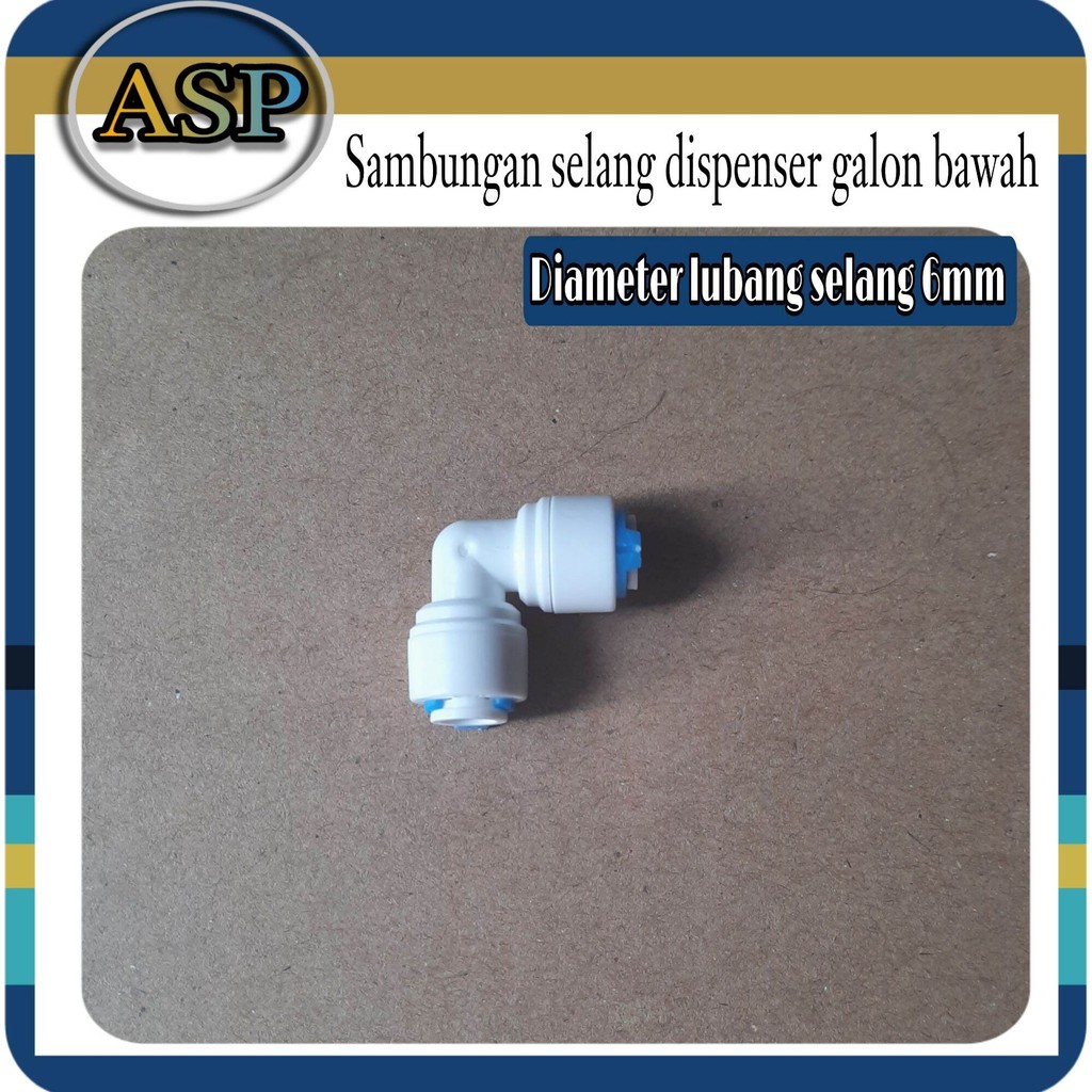 Sambungan Elbow selang dispenser galon bawah