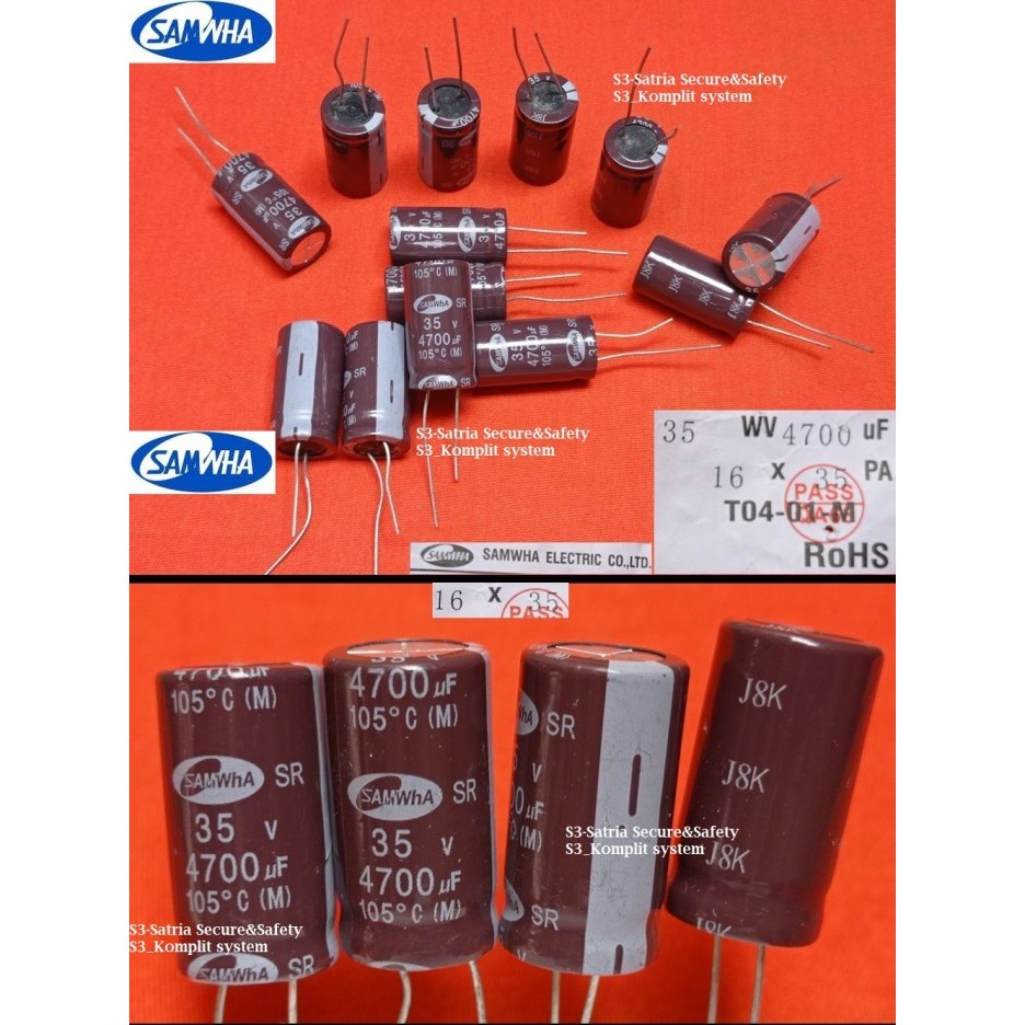 Elco 4700UF 35V Elko 4700 uf 35 V Electrolytic